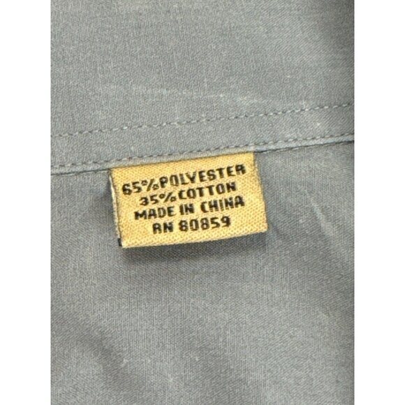 Enrico Garcia Mens Gray Button Up Dress Shirt Size 3XL 19-36/37 Long Sleeve - Picture 6 of 8